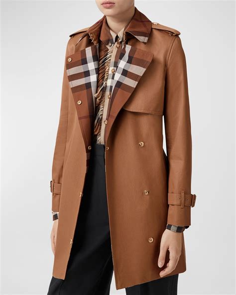 burberry plaid check trench coat with belt|burberry trench coat.